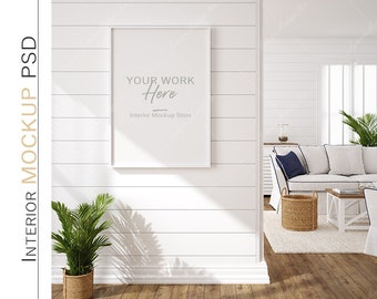 Frame mockup, Poster Mockup, Mockup in interior, Mockup Poster, Mockup, Mock, Minimalist mockup, Hampton interior frame mockup