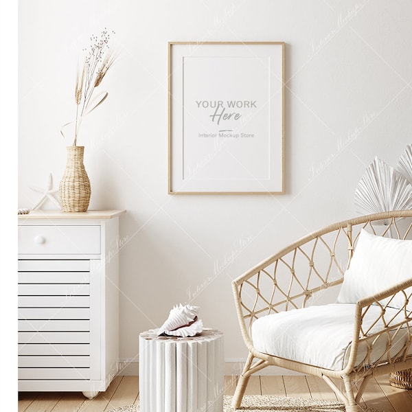 Frame mockup, Poster Mockup, Mockup in interior, Mockup Poster, Mockup, Mock, Minimalist mockup, Coastal interior frame mockup