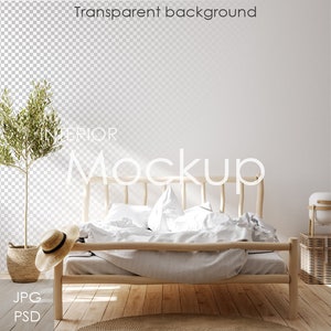 Wall mockup in home interior