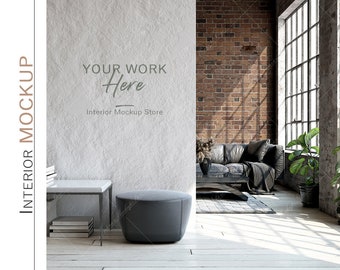 Blank Wall, Empty Wall mockup, Minimalist mockup, Living room mockup, Empty Wall, Wall mockup
