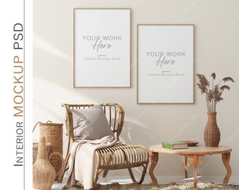 Frame mockup, Poster Mockup, Mockup in interior, Mockup Poster, Mockup, Mock, Minimalist mockup, Scandinavian Boho interior frame mockup