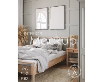 Frame mockup in home interior