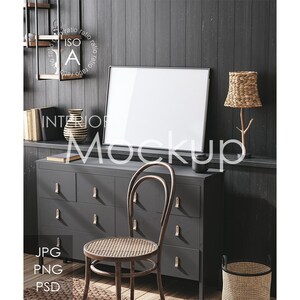 Maquete de moldura em interior de casa