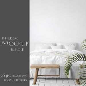 Blank wall interior mockup BUNDLE,Empty Wall mockup, Minimalist mockup, Living room  mockup, Interior frame, wall mockup