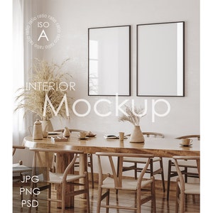 Frame mockup in home interior