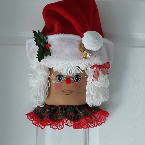Vintage Type Mrs Santa Bleach Bottle Wreath Etsy