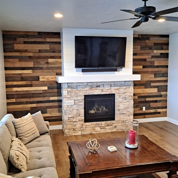 Wood Accent Wall Etsy