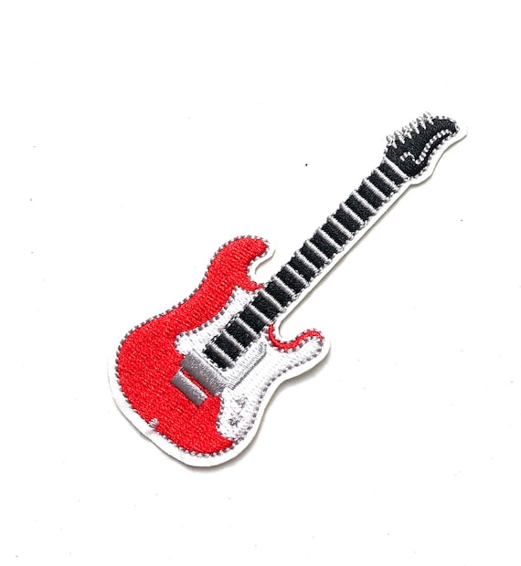 Guitar Patch Applique Embroidered Patches Sealed in Package Etsy