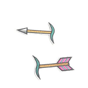 Archery Arrows Iron On Patches, Scout Club Awards, Backpack Decorations