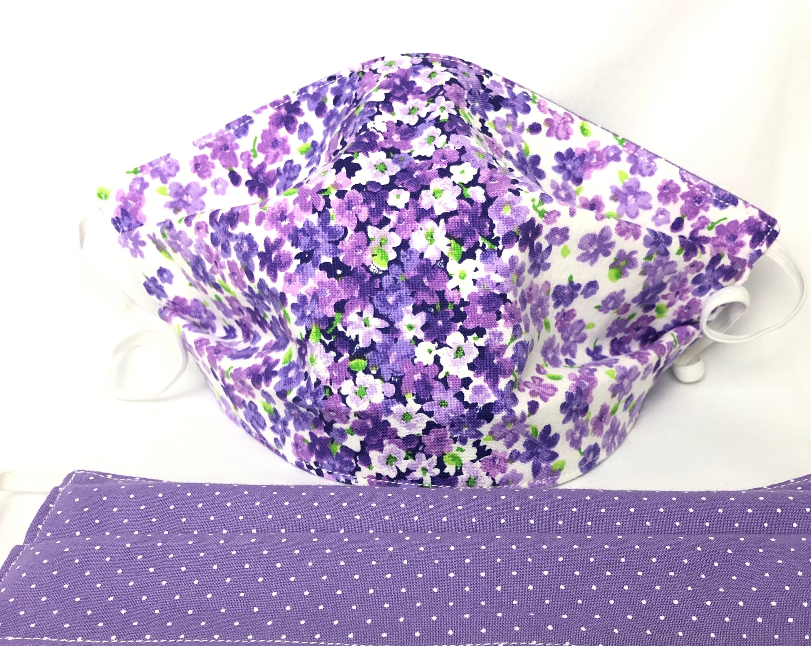 FACE MASK Flowers Design 3 LAYERS all 100 Cotton Etsy