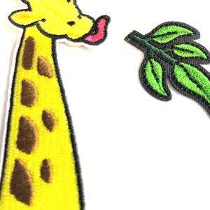 Giraffe Iron On Patches, Jungle Animal Applique Birthday zoo Baby shower