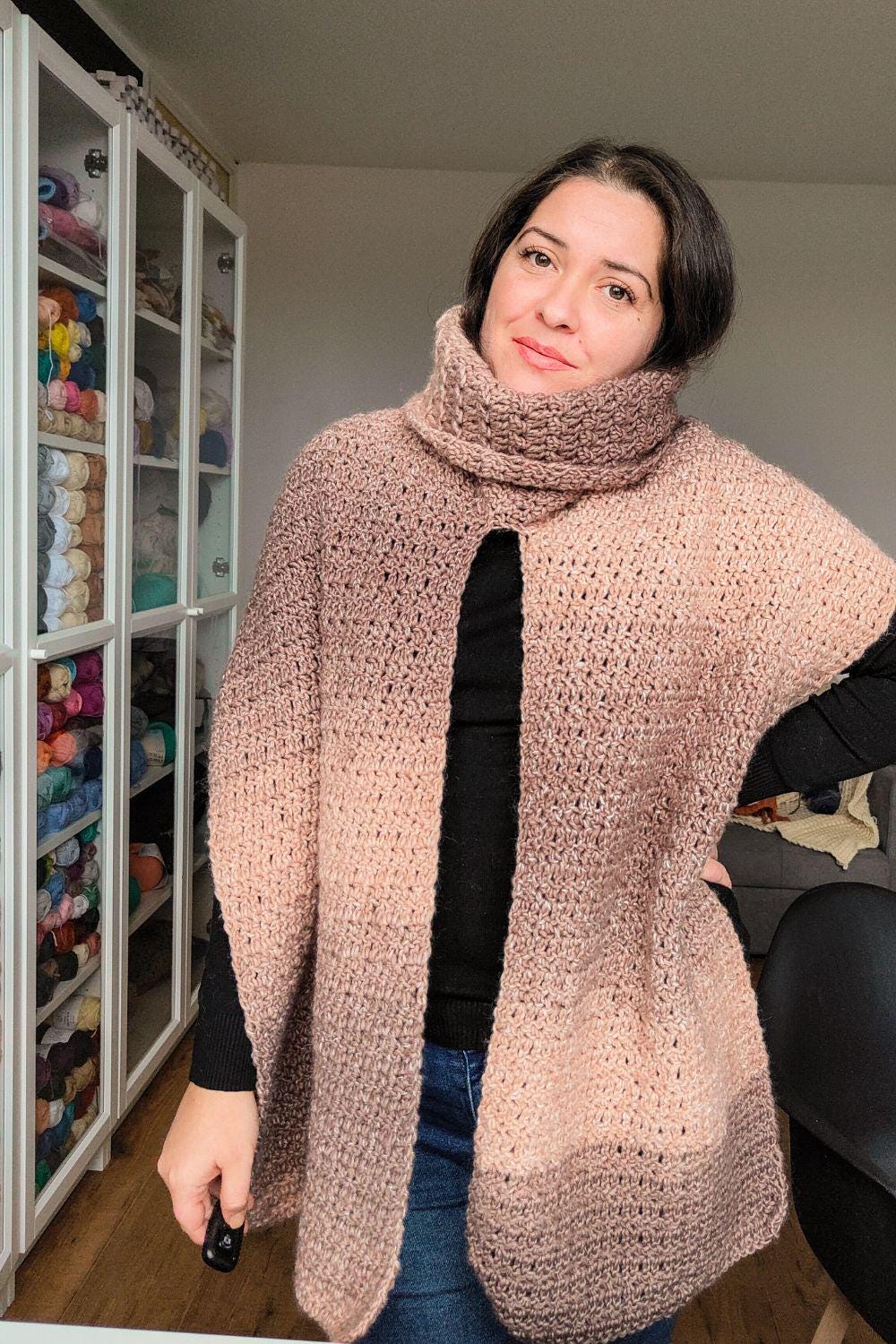 31 Scoodie Crochet Patterns: Create Cozy and Stylish Winter Accessories 18 Crochet Turtleneck Hoodie Scarf: 3-in-1 Versatile Shawl