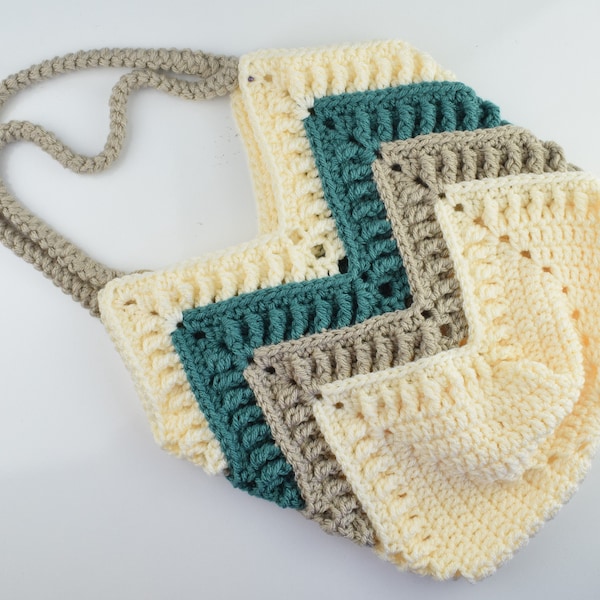 Crochet Alpine market bag- Crochet heandbag- Crochet Handmade tulip bag pattern- Instant download pdf pattern