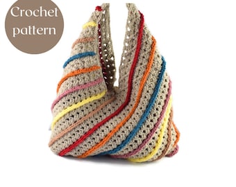 Granny Stitch Crochet Tote Bag Pattern - Beginner Friendly (PDF Pattern)