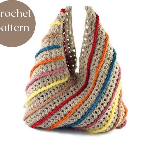 Not your granny crochet bag PATTERN- crochet tote bag - granny stitch bag pattern-Crochet pattern