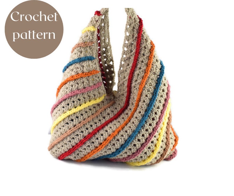 Not your granny crochet bag PATTERN crochet tote bag granny stitch bag pattern-Crochet pattern image 1