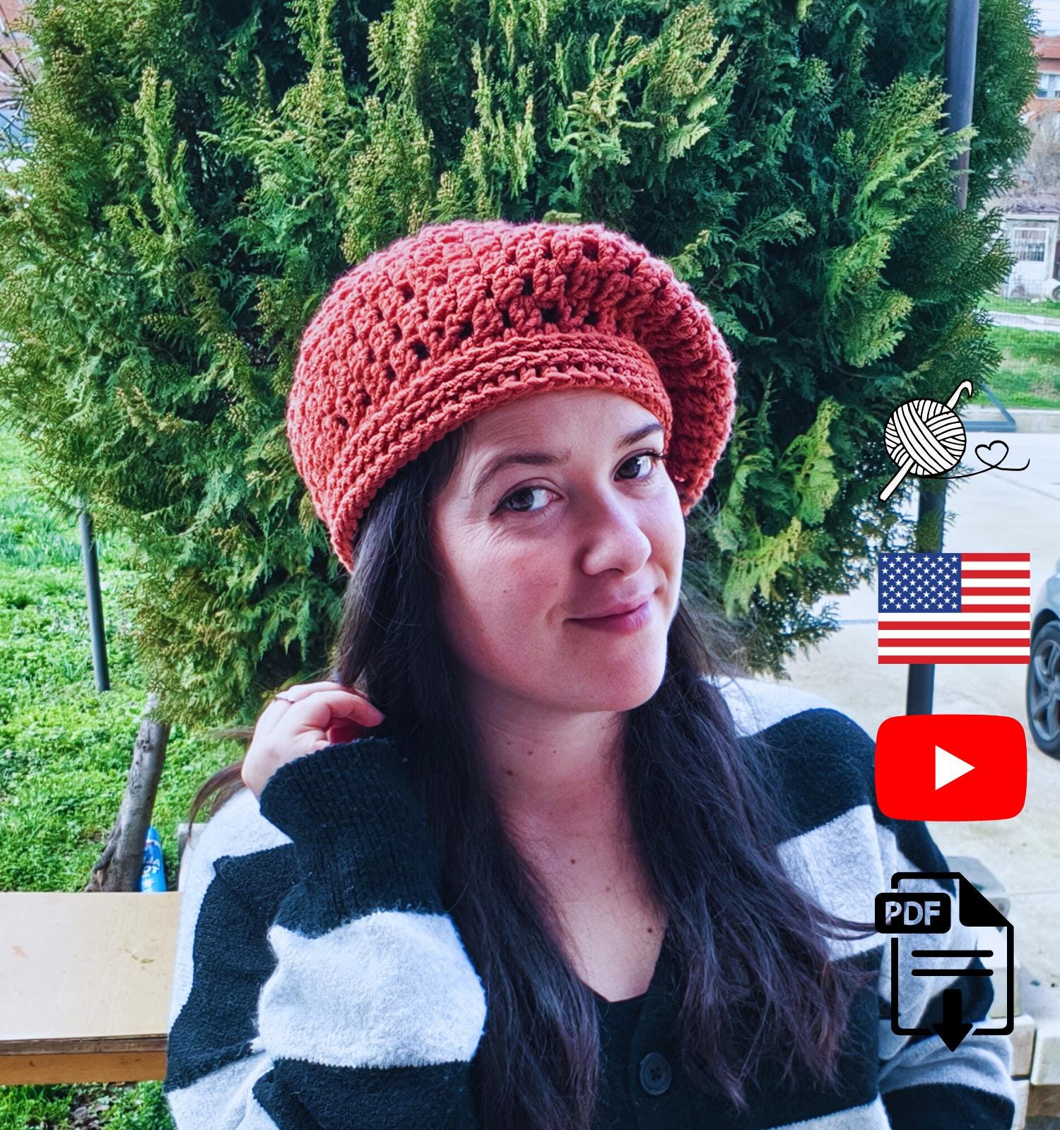 Willow Beret Crochet Pattern | Textured Crochet Beret | Easy 