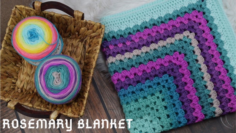 Crochet Rosemary blanket pattern PDF pattern image 3