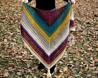 Warlock triangle scarf PDF pattern