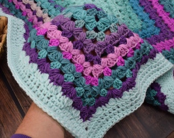 Crochet Rosemary blanket pattern PDF pattern