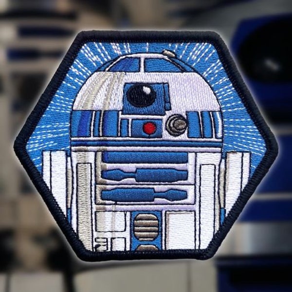 R2-D2 Hex Embroidered Patch