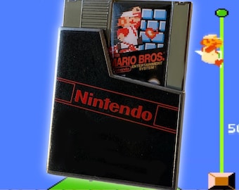 Super Mario Brothers Game Cartridge (Slider Pin)