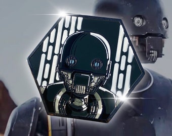 Pin de esmalte hexagonal K-2SO