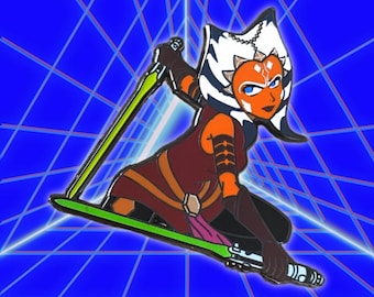 Padawan Enamel Pin/ Głów in the Dark Sabers