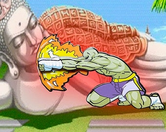 Tiger Punch (Slider Pin), Street Fighter Inspired Video Game Enamel Pin