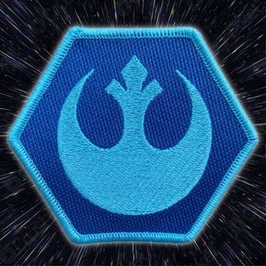 Rebel Alliance Hex Embroidered Hook and Loop Fastening Patch