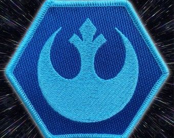 Rebel Alliance Hex Embroidered Hook and Loop Fastening Patch