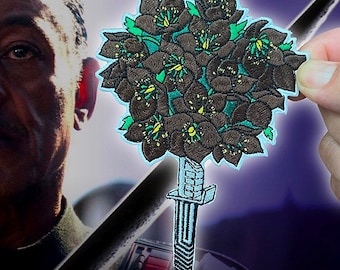 Hellebore DarkSaber HOOK & LOOP Embroidery Patch