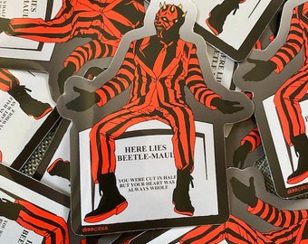 Beetle-Maul Mashup Vinyl Sticker, Car Decal
