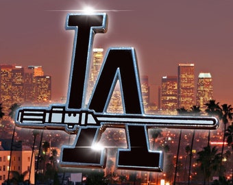 LA Saber (Kings Colorway) Enamel Pin