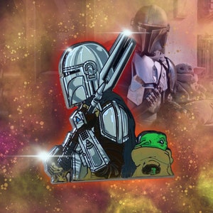Mandalorian/Grogu Enamel Pin