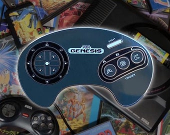 Retro Genesis Controller Enamel Pin