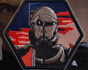 Crosshair Embroidered Hook and Loop Fastening Patch