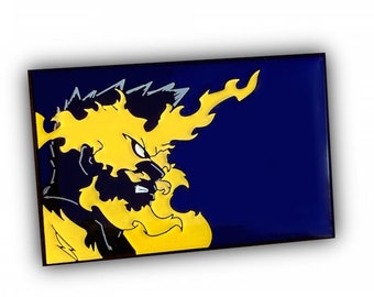 SHIN-ENDEAVOR Glow in the Dark Enamel Pin, MHA, My Hero