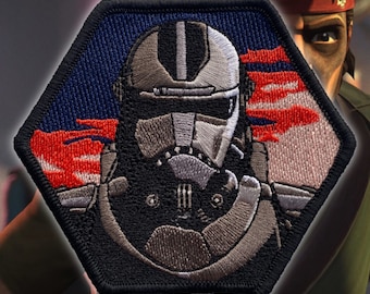 Hunter Embroidered Hook and Loop Fastening Patch