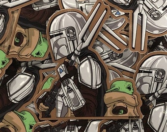 Mandalorian/Child (Sticker)