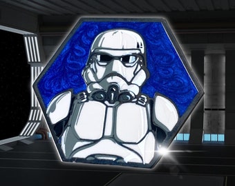 TK Stormtrooper Hexagon Enamel Pin (San Diego Comic Con 2022 Exclusive)