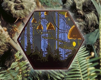 Pin de esmalte hexagonal Endor