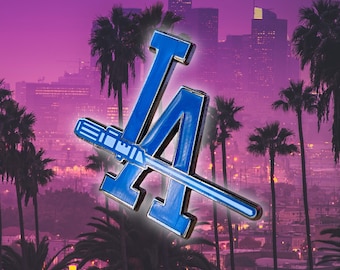 LA Saber Enamel Pin