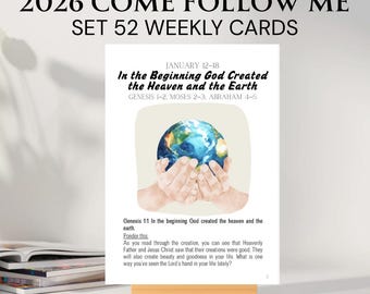 2026 Old Testament Cards: Come Follow Me lesson help