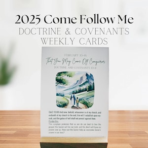 Conjunto CFM 2025 com gráficos Cartões de Doutrina e Convênios prompt de escritura Folhetos para a família Presente para crianças Netos ministrando obrigado