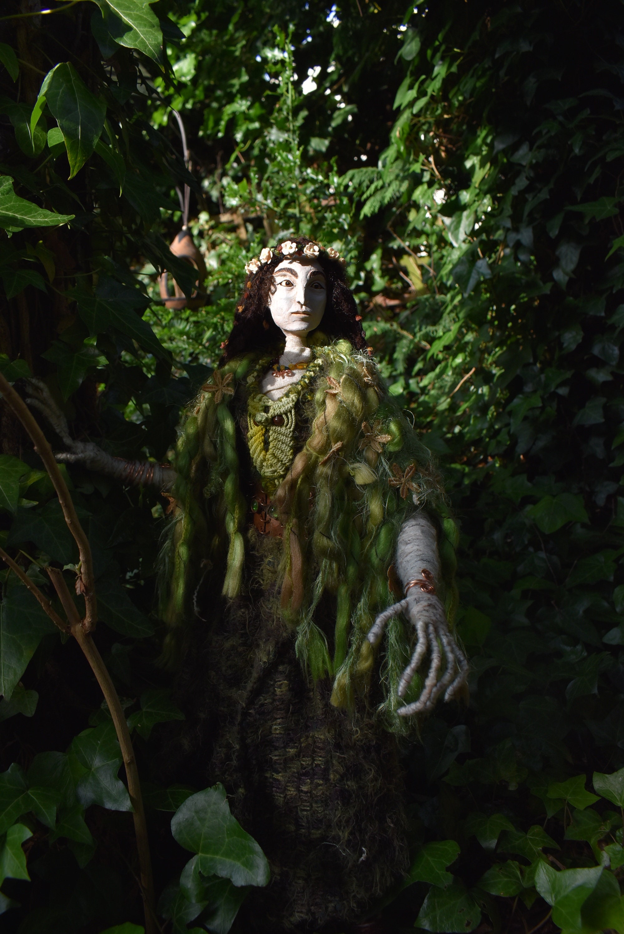 The Lady of the Wood Blodeuwedd OOAK Welsh Mythology, Folklore Inspired