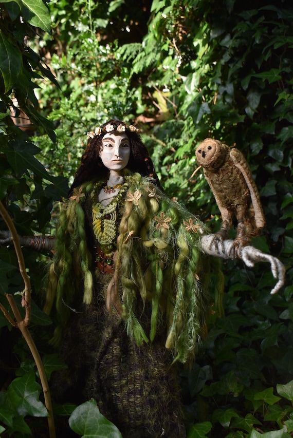 The Lady of the Wood Blodeuwedd OOAK Welsh Mythology Etsy