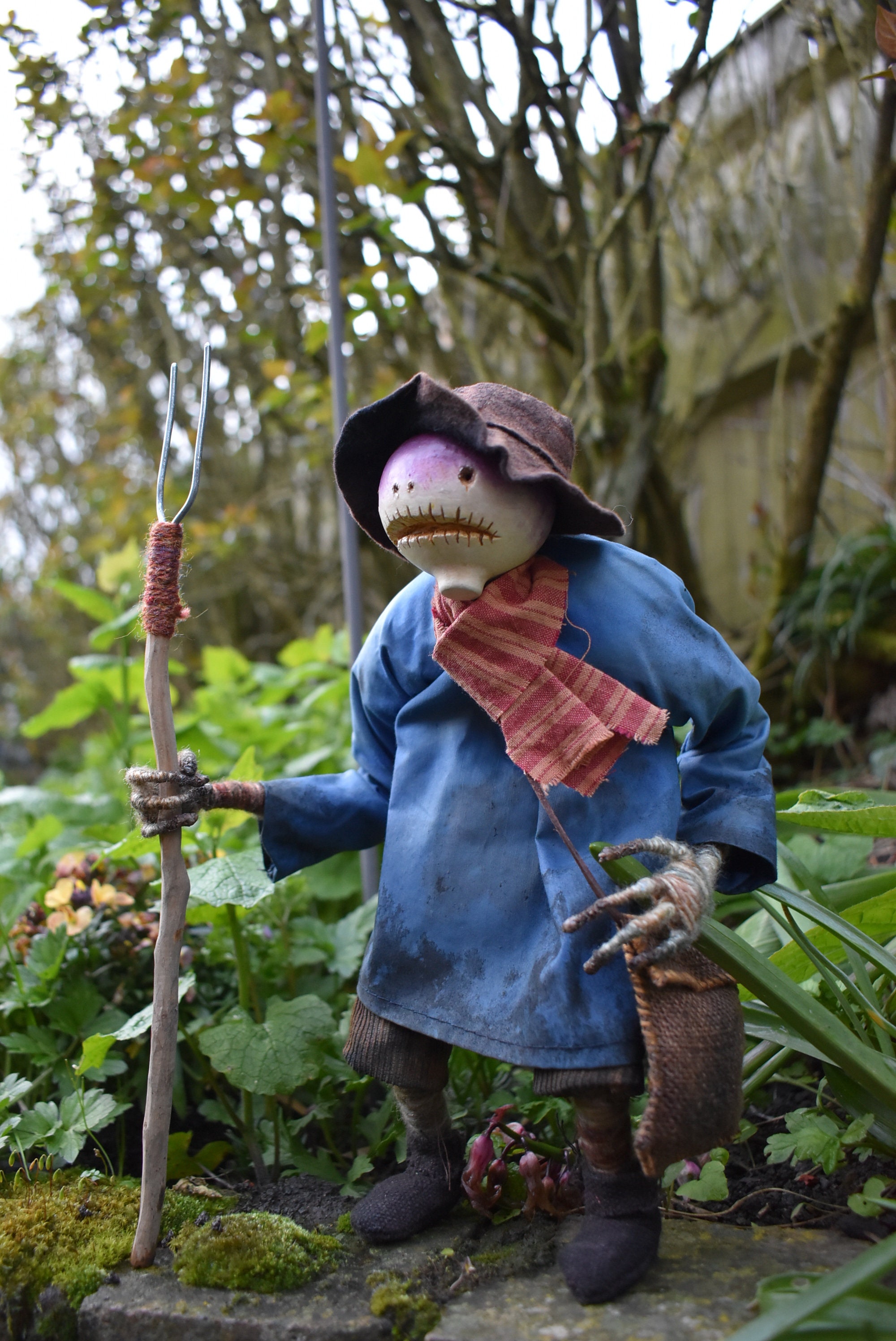 Tom Turpin the Farmhand - OOAK Turnip Head Character Art Doll - Etsy