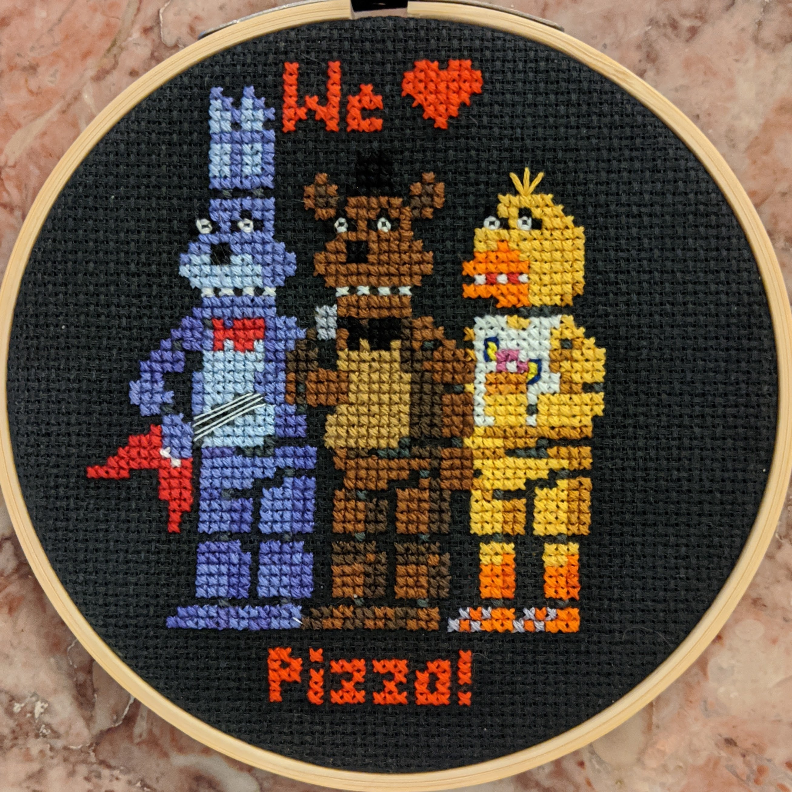 FNAF 1 Animatronics Cute - Cross Stitch Pattern (PDF Digital Download)