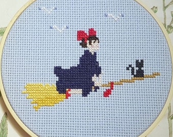 5" Kiki en Jiji (Kiki's bezorgservice) kruissteekpatroon
